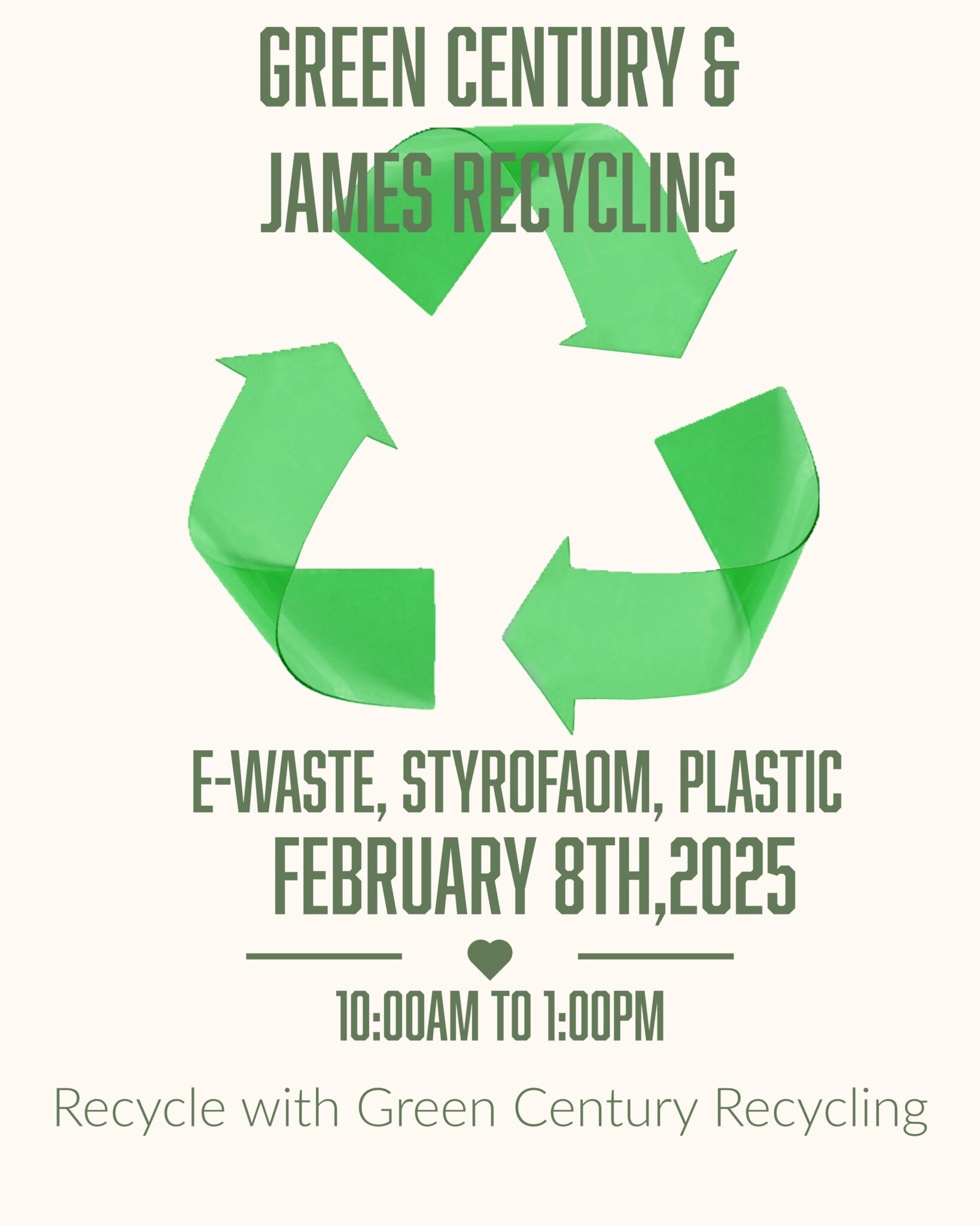 Green Century and James Recycling event - Green Century Recycling