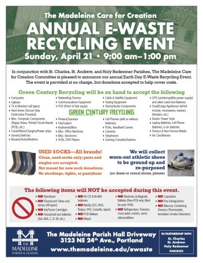 e waste recycling event flyer 2024 n