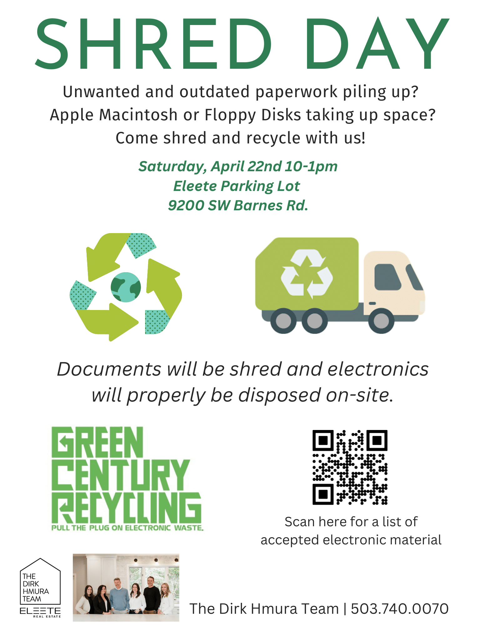 Earth Day Events 2023 - Green Century Recycling